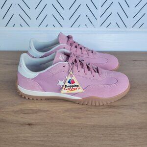 ⭐Converse Run Star Trainer Ox Sz 5.5 Men Casual Shoes Suede Pink Sneaker A13362C